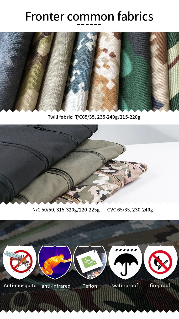 65% Polyester 35% Cotton Blend Woven Army Style Print Camouflage Military Style Uniform Fabric